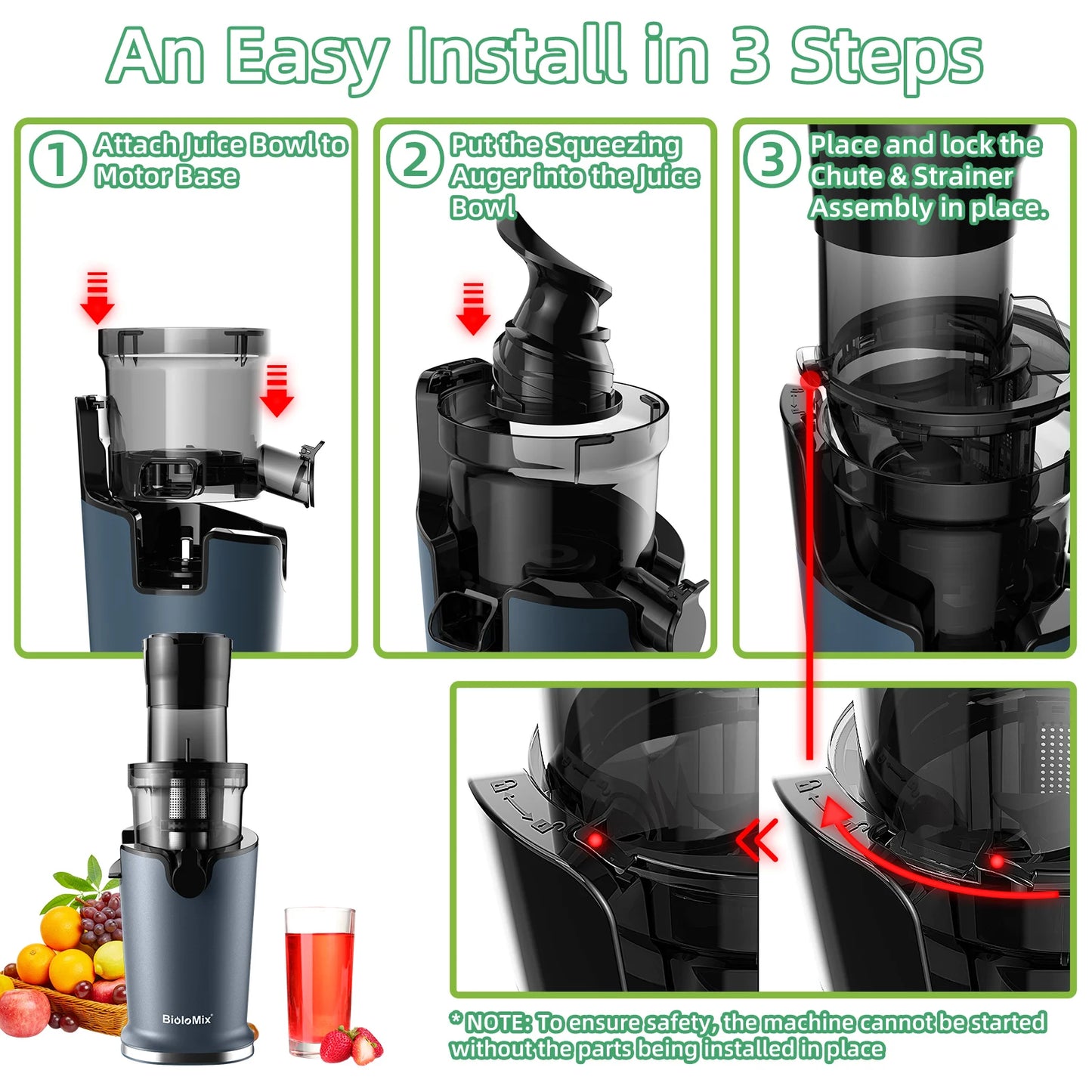 BioloMix Cold Press Juicer