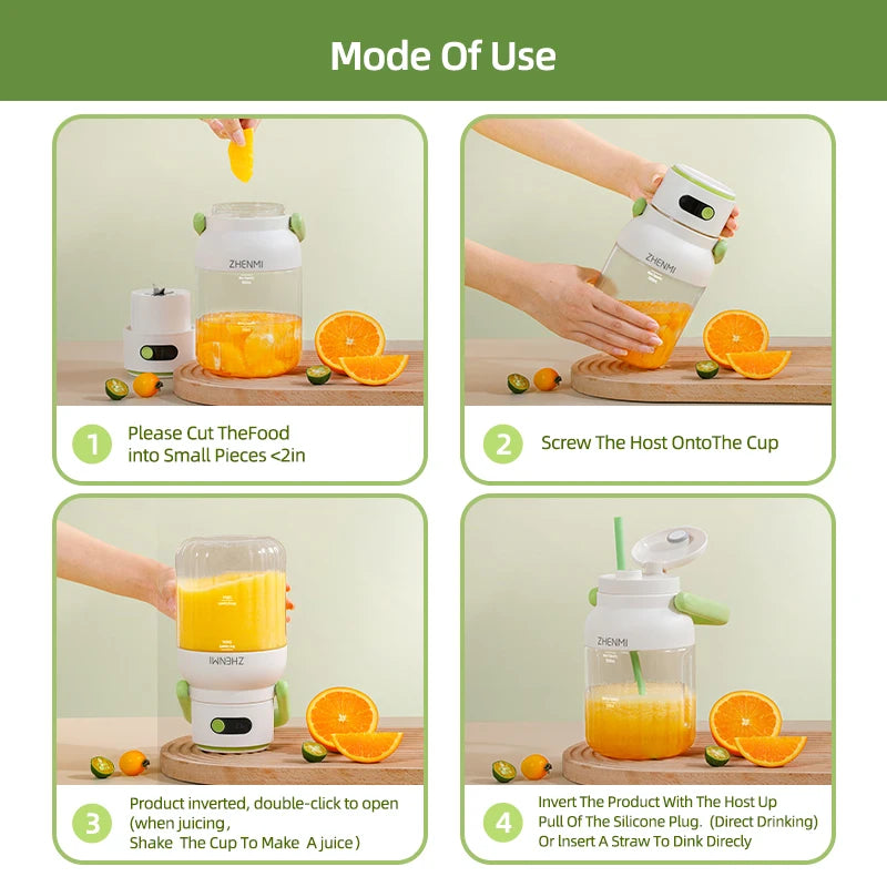 USB-C Portable Fruit Juicer