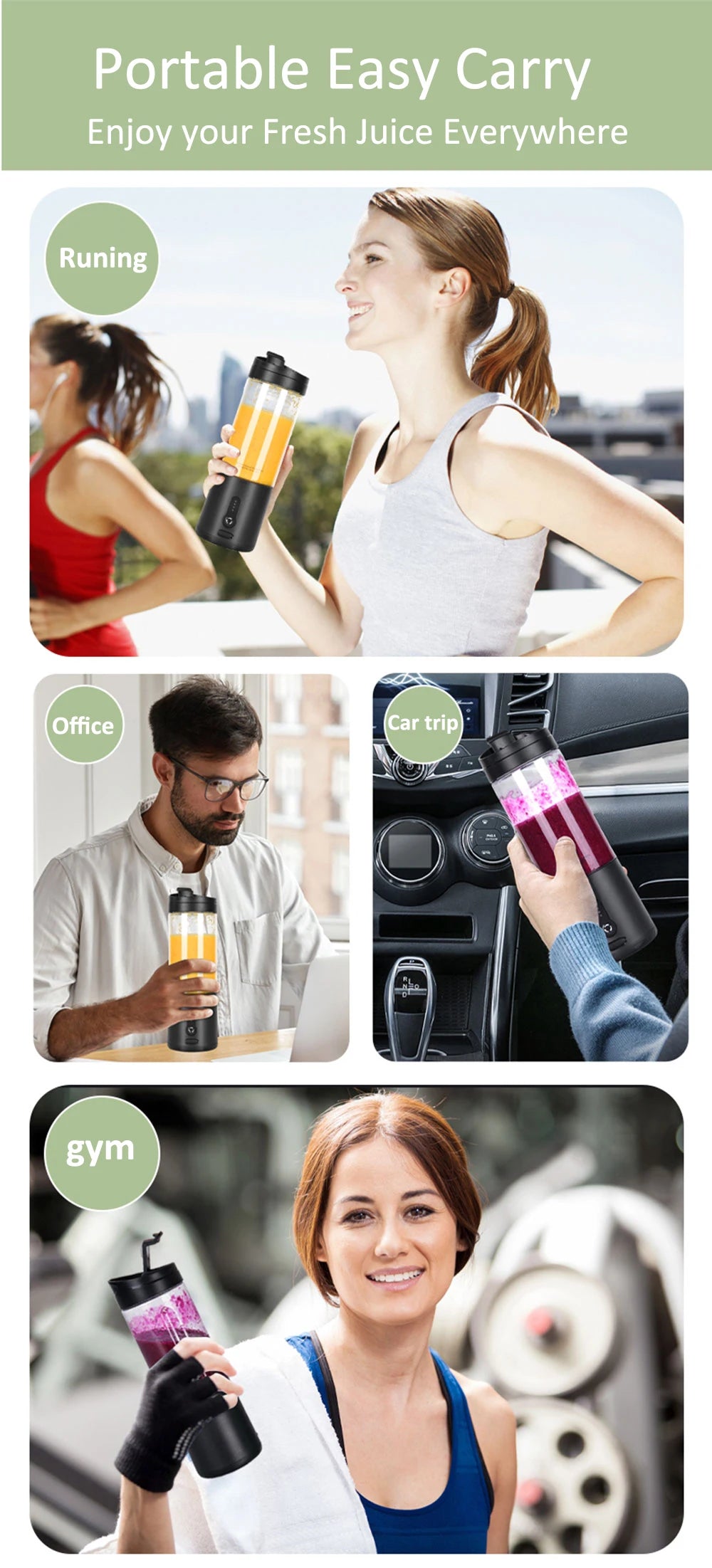 Mini Portable Blender Electric